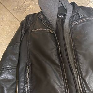 Black Rivet faux leather jacket